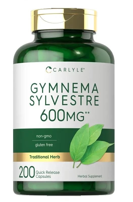 Gymnema Sylvestre Leaf Extract 600 mg - 200 Capsules